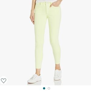 Ella moss yellow mid rise jeans size 27